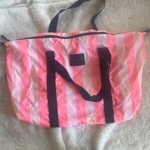 Victoria's Secret Pink and White Tote Bag